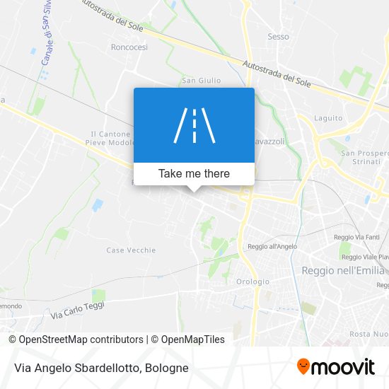 Via Angelo Sbardellotto map