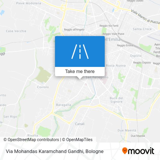 Via Mohandas Karamchand Gandhi map