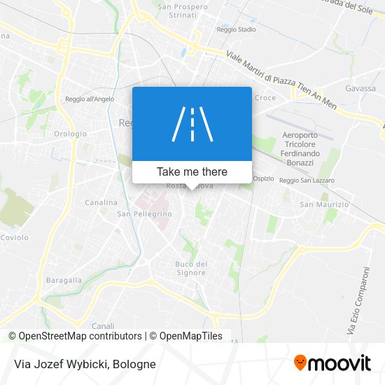 Via Jozef Wybicki map