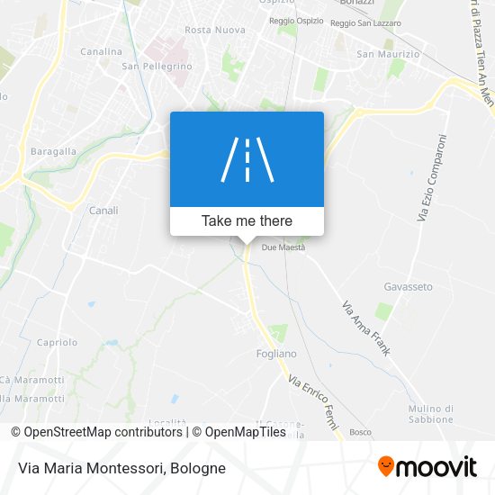 Via Maria Montessori map