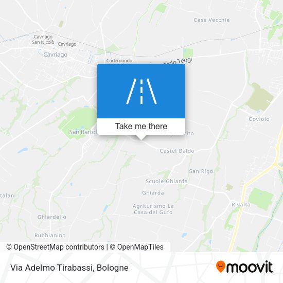 Via Adelmo Tirabassi map