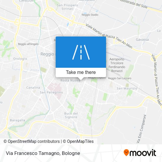 Via Francesco Tamagno map