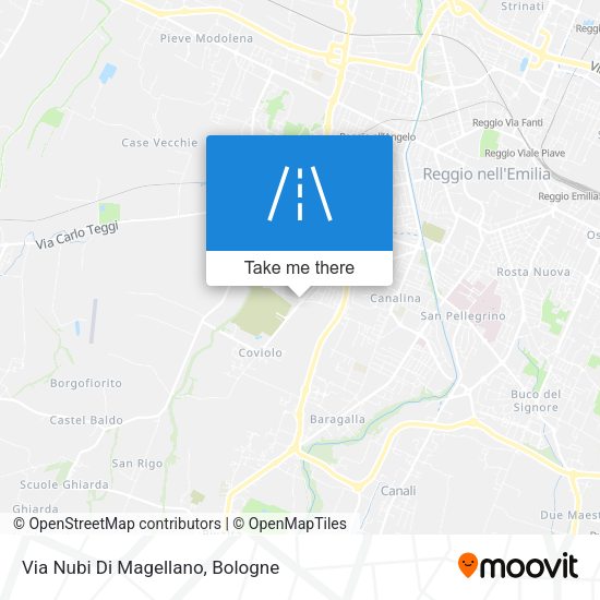 Via Nubi Di Magellano map