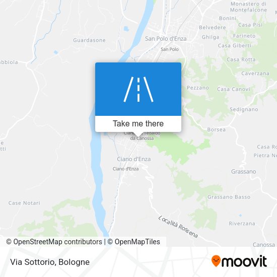 Via Sottorio map