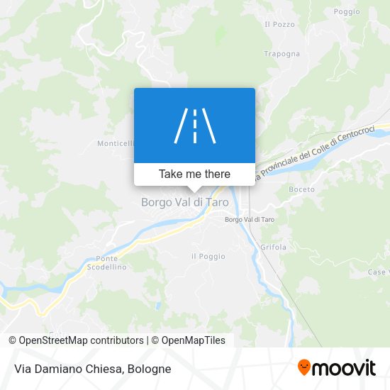 Via Damiano Chiesa map