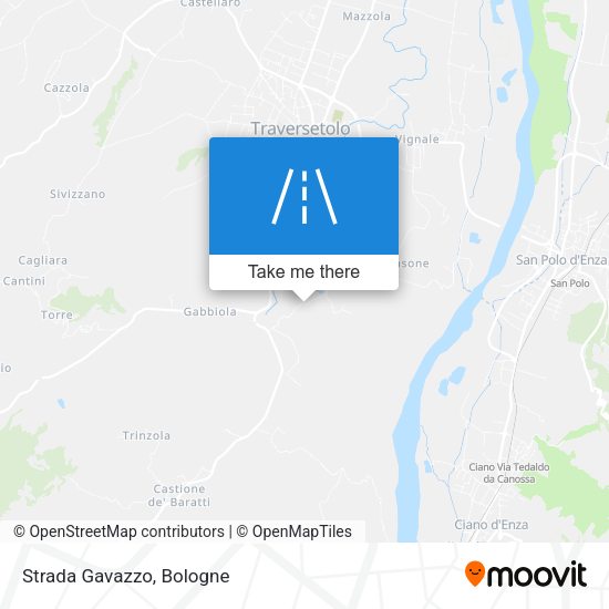 Strada Gavazzo map
