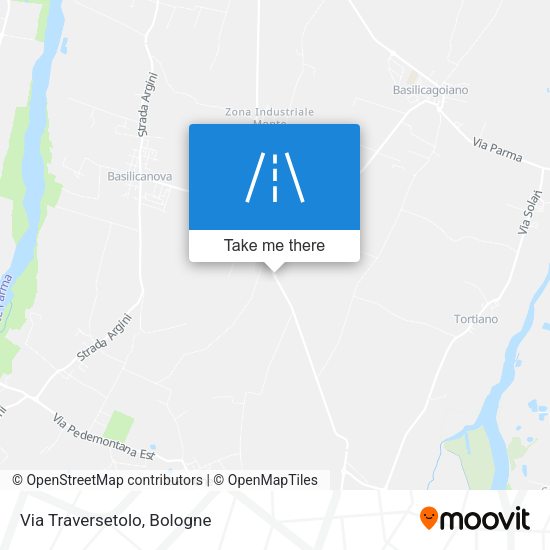 Via Traversetolo map