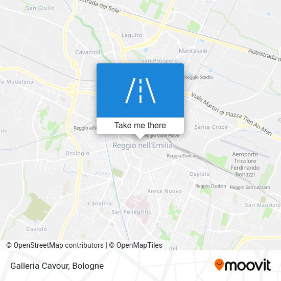 Galleria Cavour map