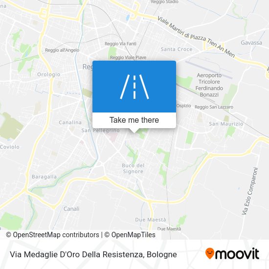 Via Medaglie D'Oro Della Resistenza map