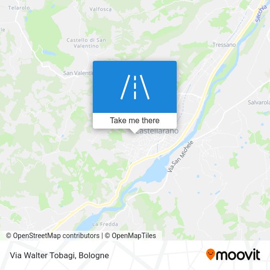 Via Walter Tobagi map