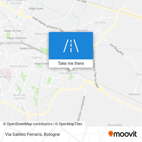 Via Galileo Ferraris map