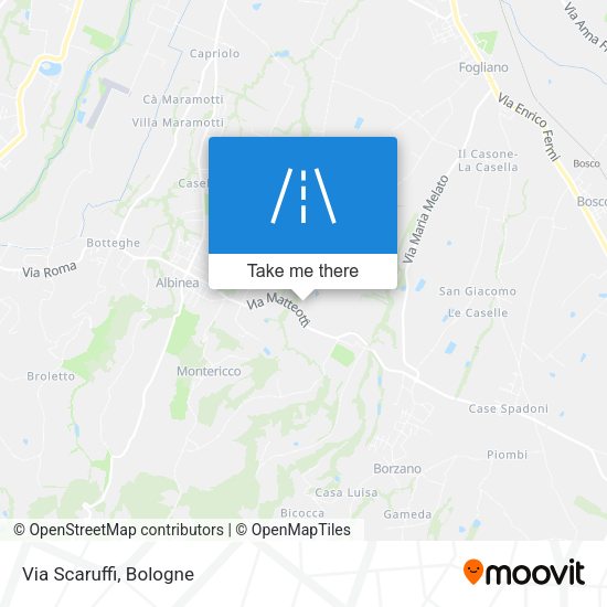 Via Scaruffi map