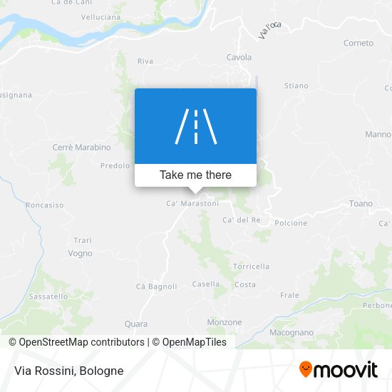Via Rossini map