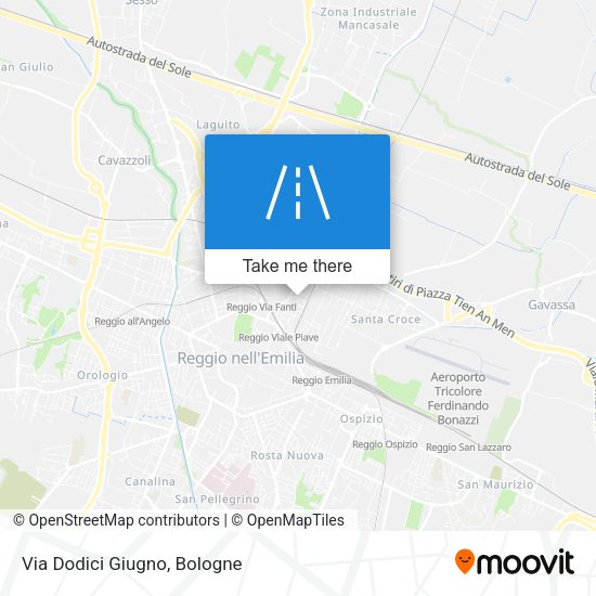 Via Dodici Giugno map
