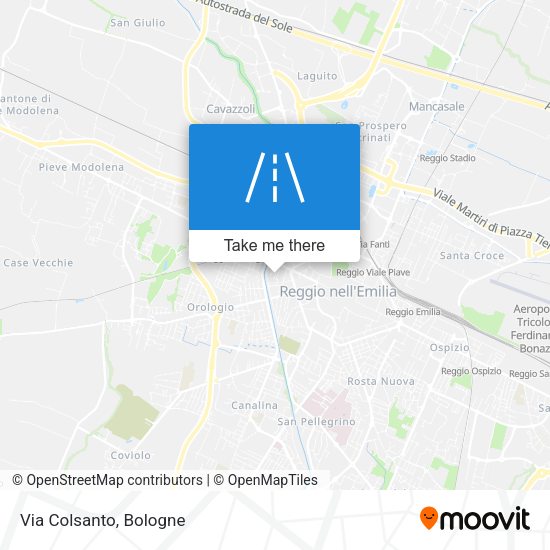 Via Colsanto map