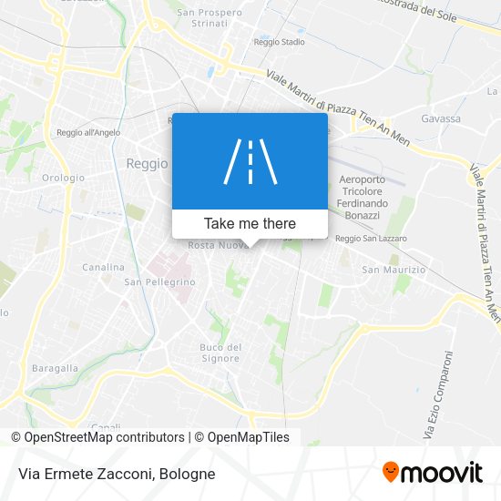 Via Ermete Zacconi map