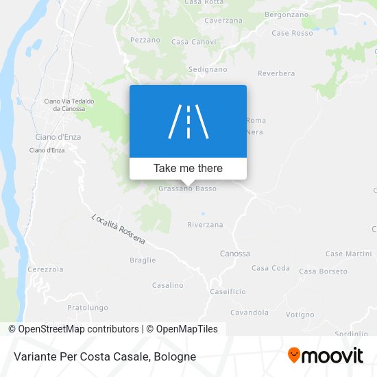 Variante Per Costa Casale map