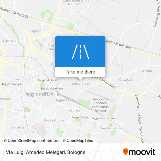 Via Luigi Amedeo Melegari map
