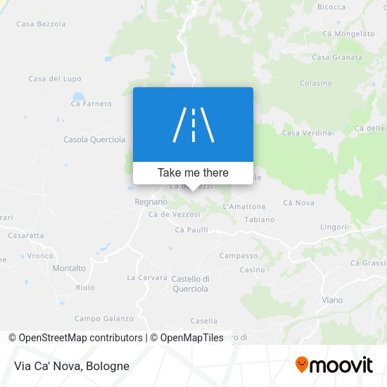 Via Ca' Nova map
