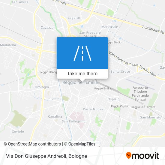Via Don Giuseppe Andreoli map