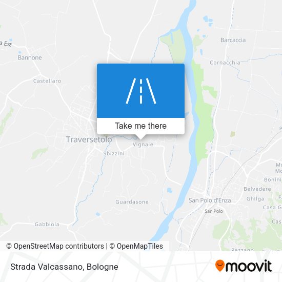 Strada Valcassano map