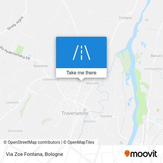 Via Zoe Fontana map