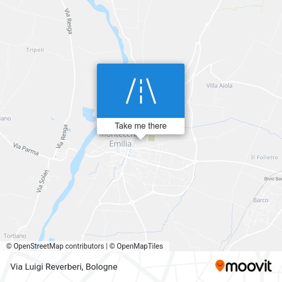 Via Luigi Reverberi map