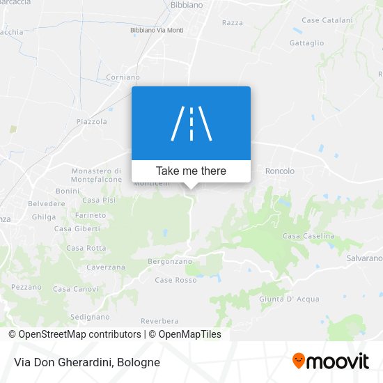 Via Don Gherardini map