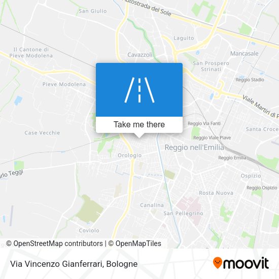 Via Vincenzo Gianferrari map