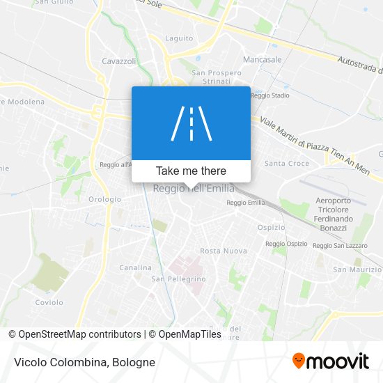 Vicolo Colombina map