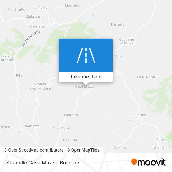 Stradello Case Mazza map