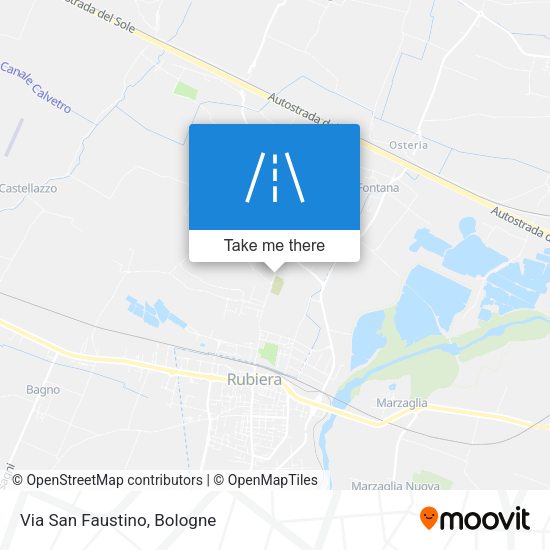 Via San Faustino map