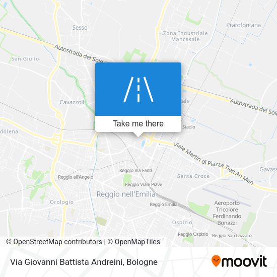 Via Giovanni Battista Andreini map