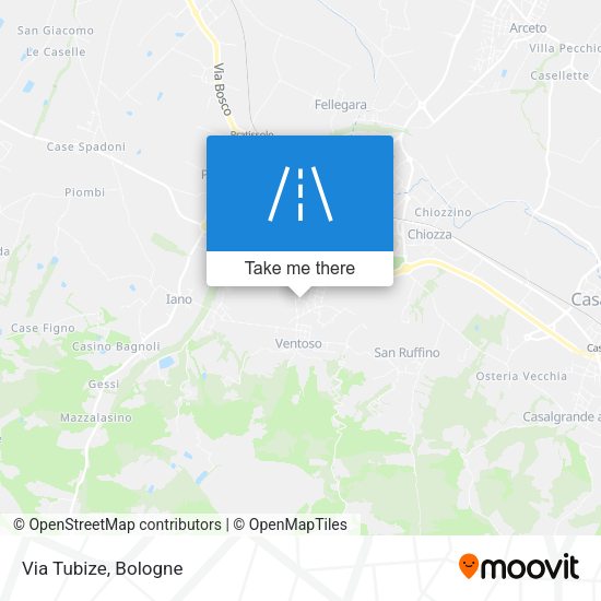Via Tubize map