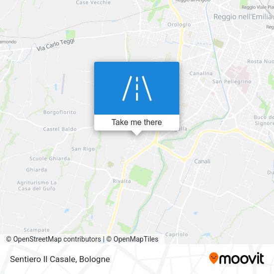 Sentiero Il Casale map