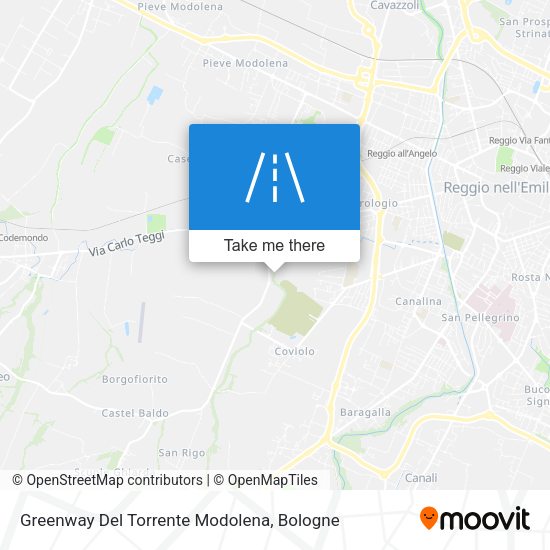 Greenway Del Torrente Modolena map