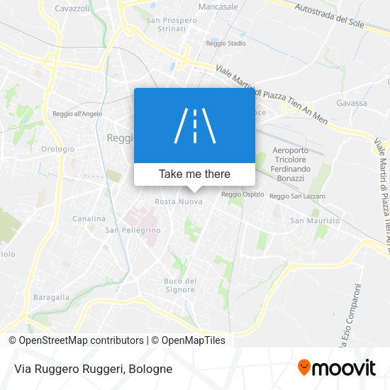 Via Ruggero Ruggeri map