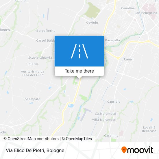 Via Elico De Pietri map
