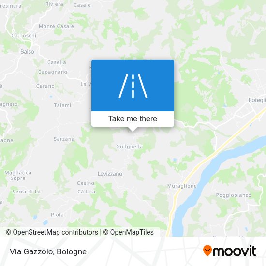 Via Gazzolo map