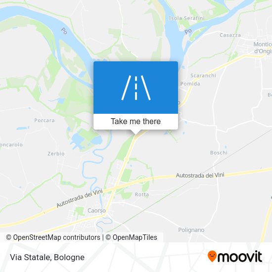 Via Statale map