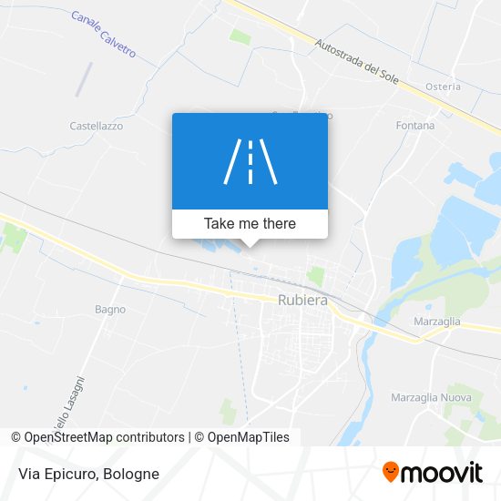 Via Epicuro map