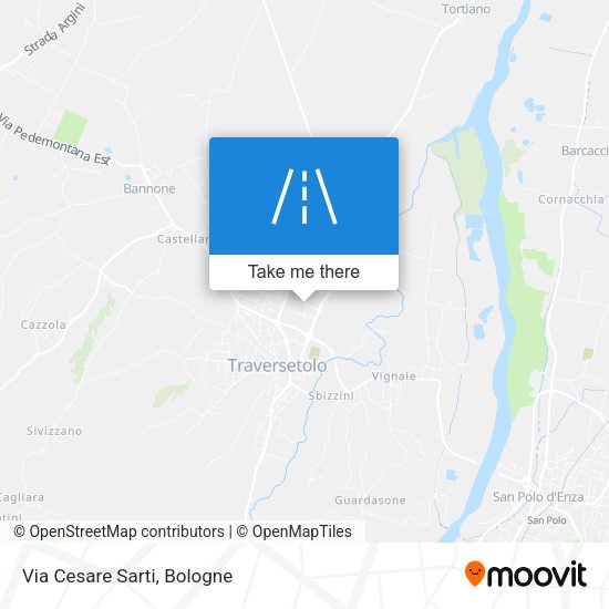 Via Cesare Sarti map