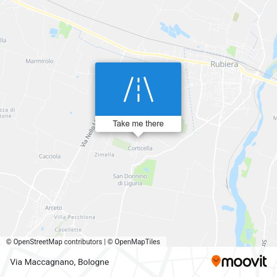 Via Maccagnano map
