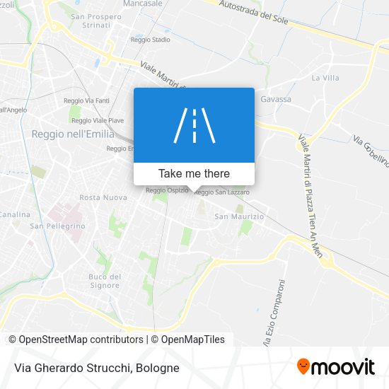 Via Gherardo Strucchi map