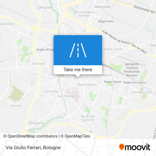 Via Giulio Ferrari map