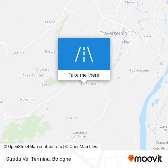 Strada Val Termina map