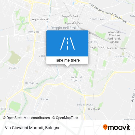Via Giovanni Marradi map