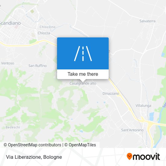 Via Liberazione map