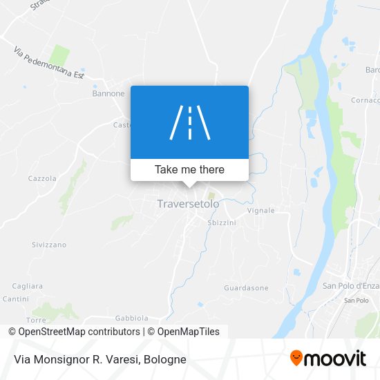 Via Monsignor R. Varesi map