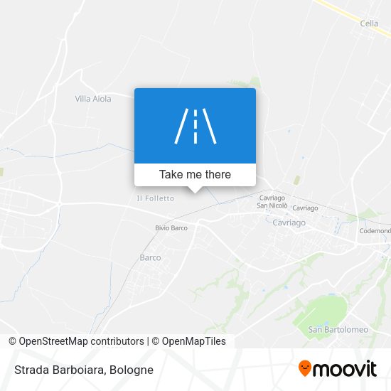 Strada Barboiara map